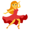 Woman Dancing emoji on Emojione